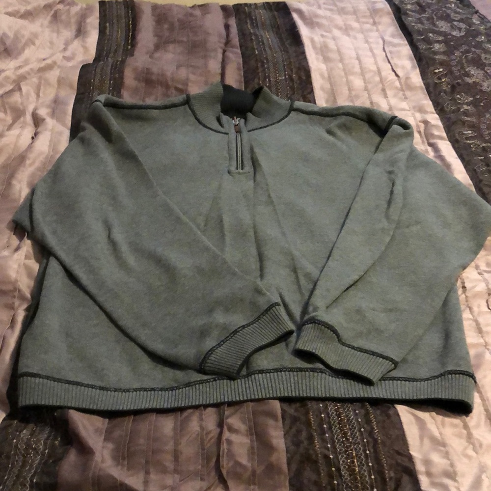Tommy Bahama Men’s  1/4 zip Reversible Sweater